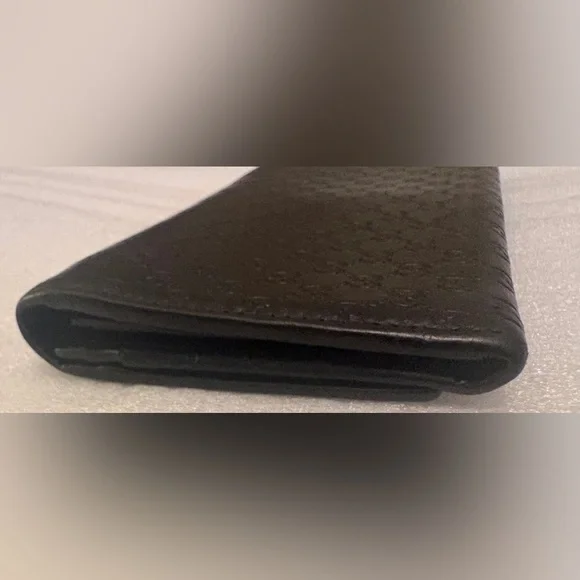 Gucci Microguccissima Continental Wallet Black Leather With COA - Picture 14 of 15